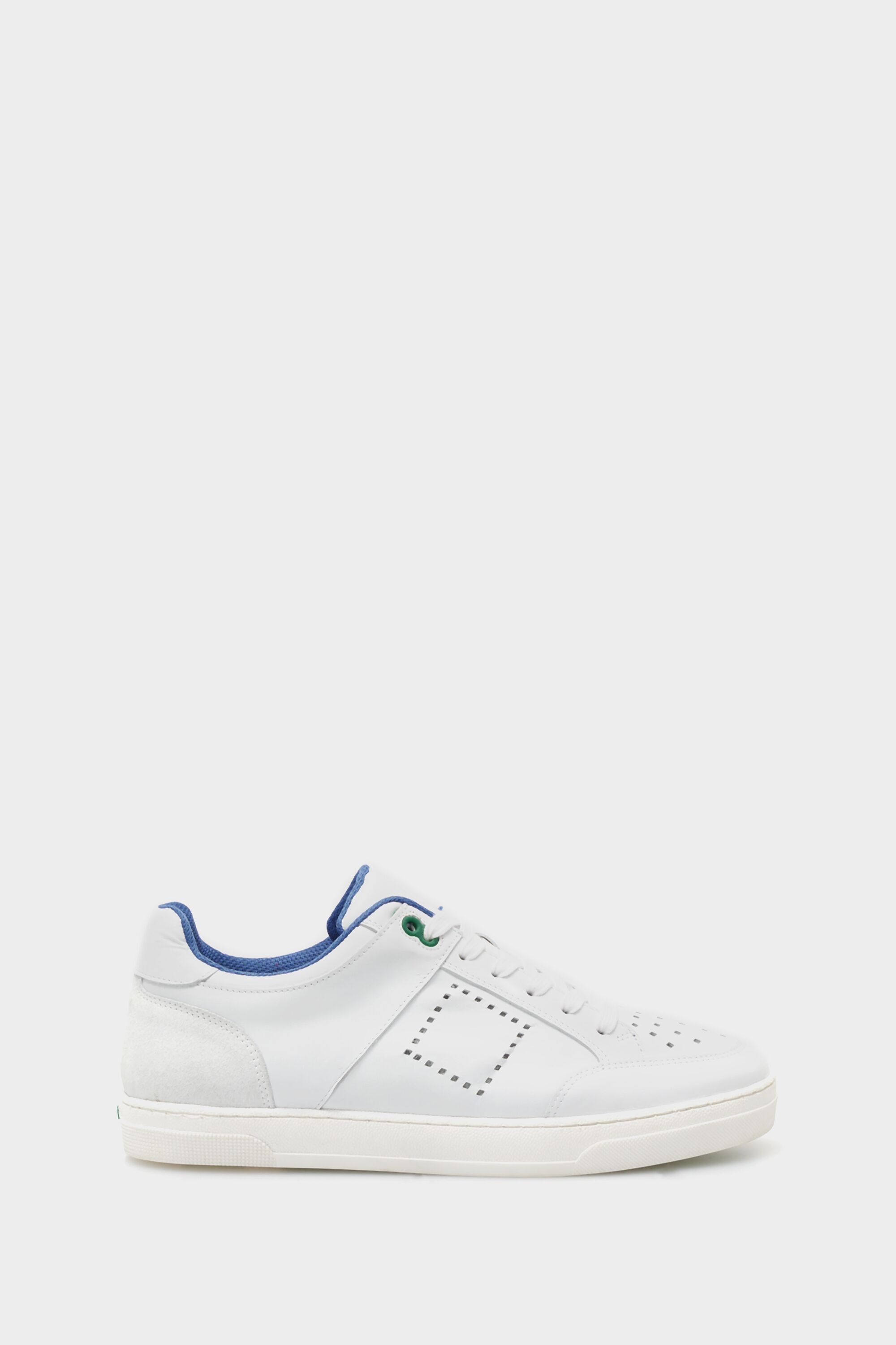 Cube perforated leather sneakers