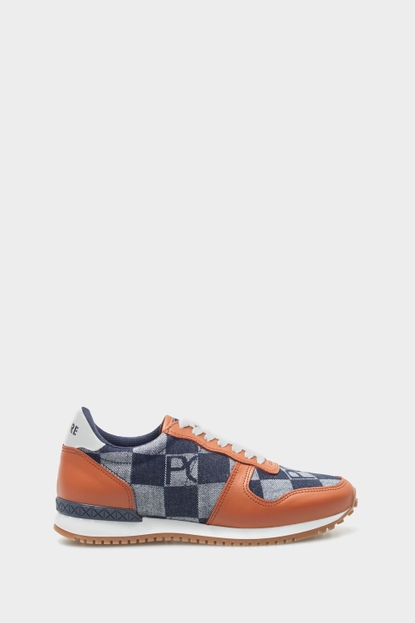 Lona PG canvas and leather sneakers