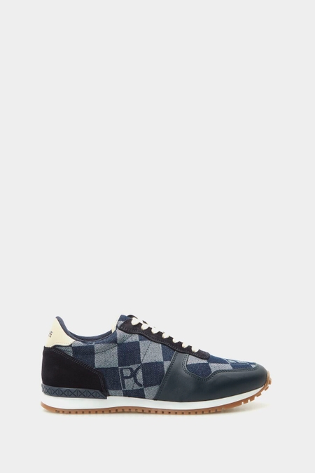 DEPORTIVA PIEL LONA CUBOS DENIM