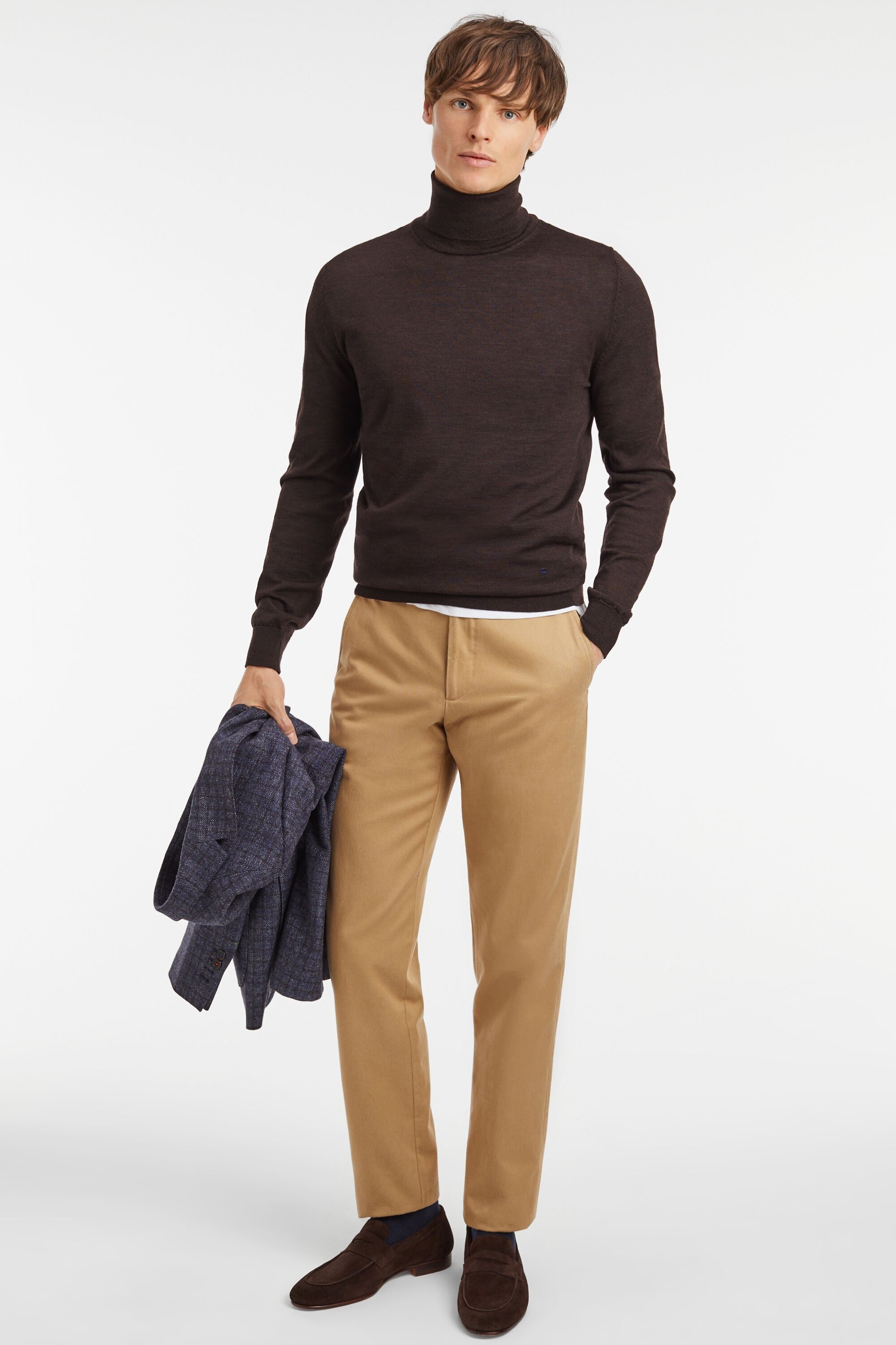Twill regular fit chino trousers