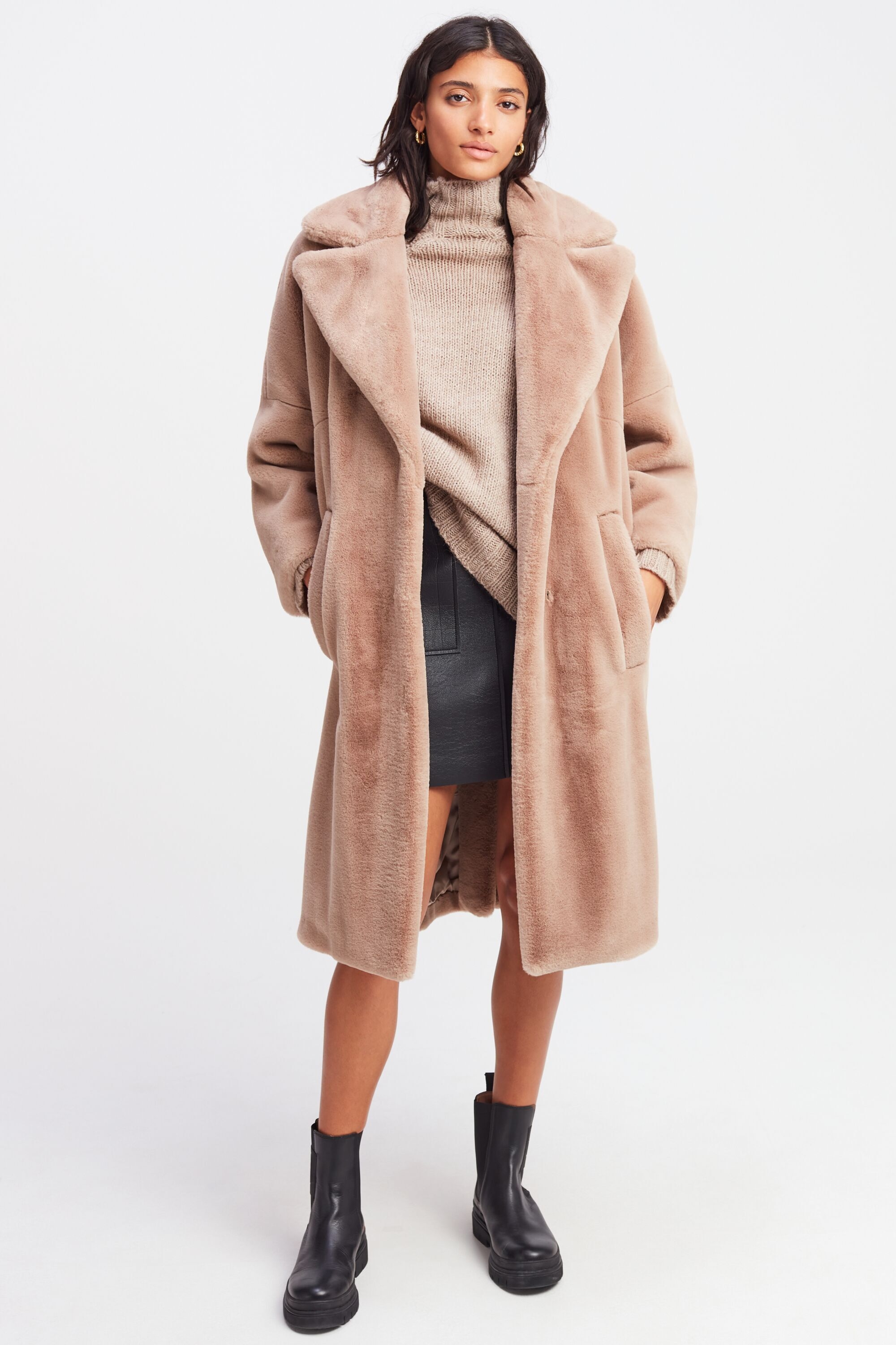 Double-faced blend coat
