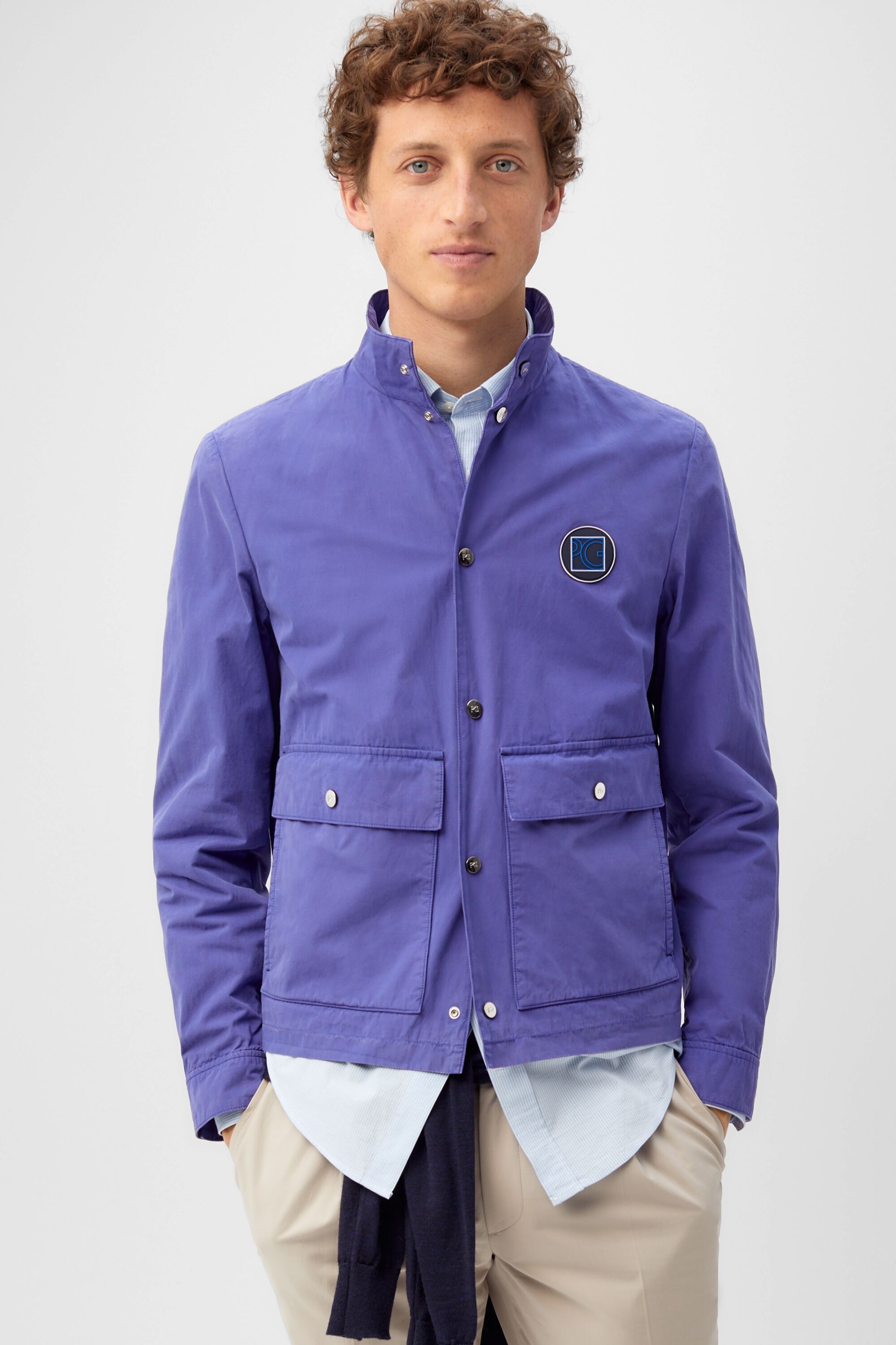 Garment-dyed cotton jacket