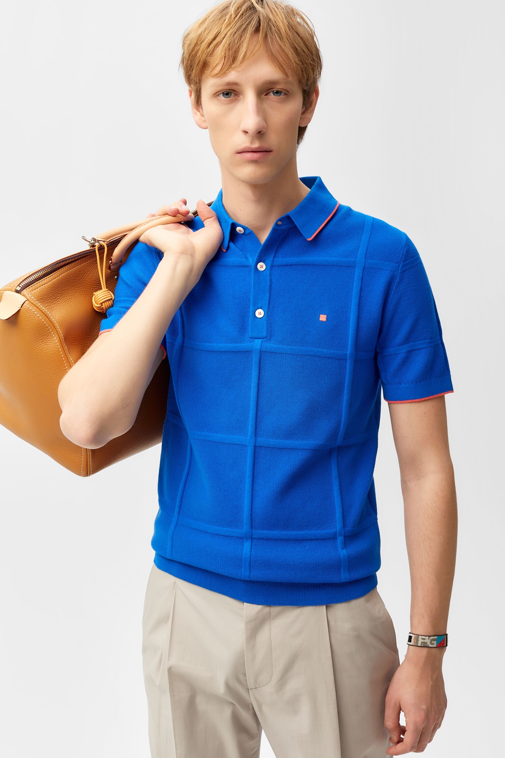 Polo algodón pima estructura cubos