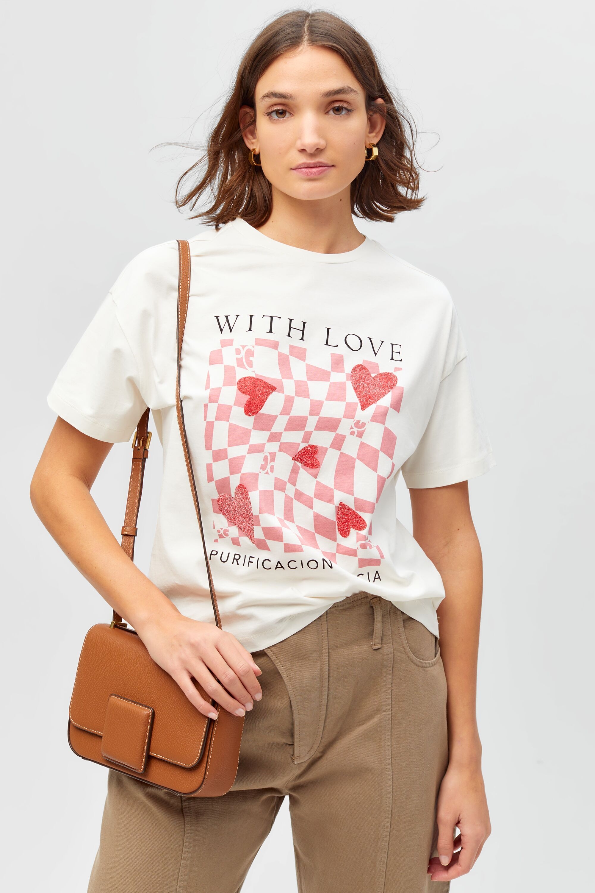 Camiseta oversize estampado San Valentín