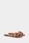 Ocho cutout leather flat sandals