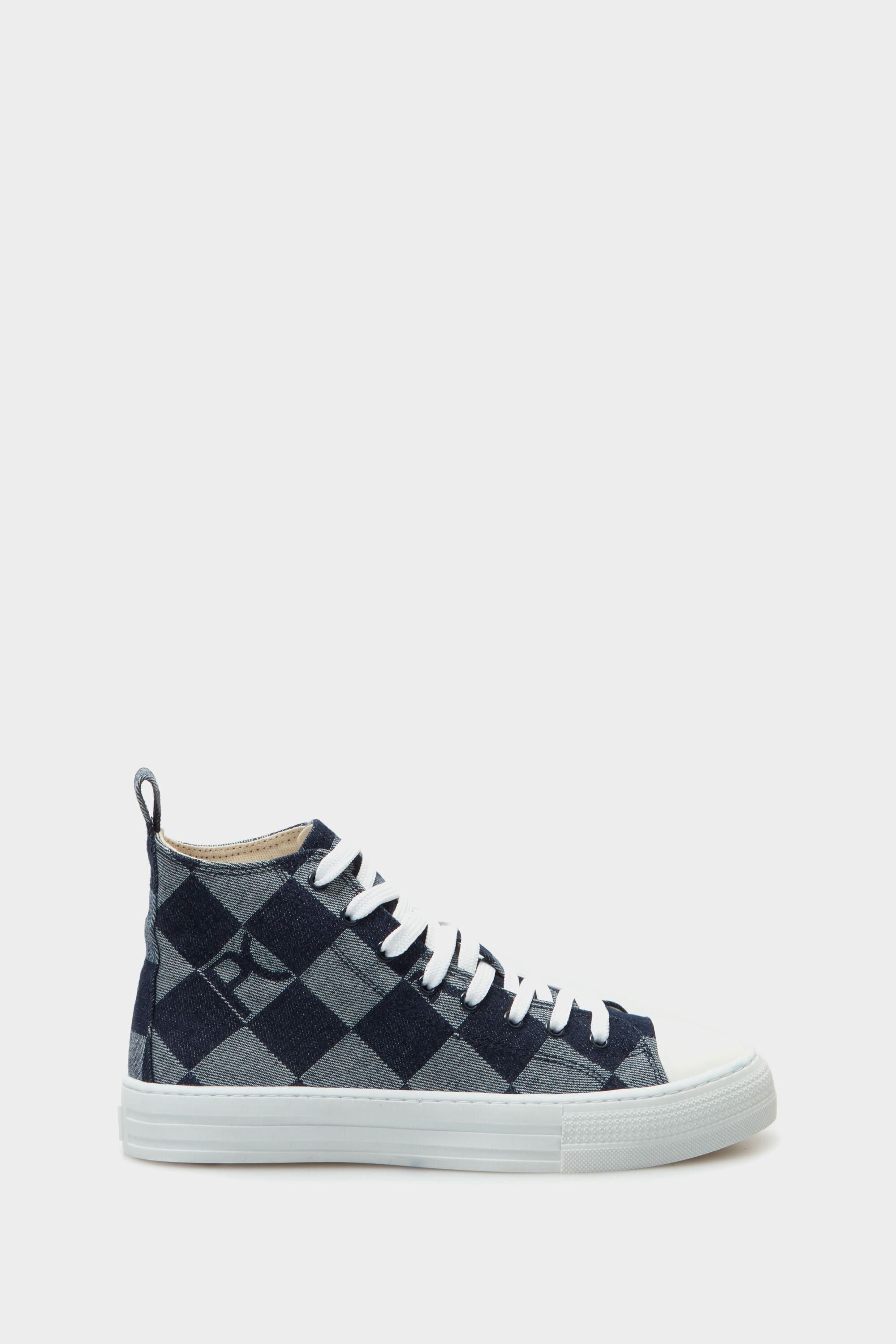 Canvas Cube Denim high-top sneakers