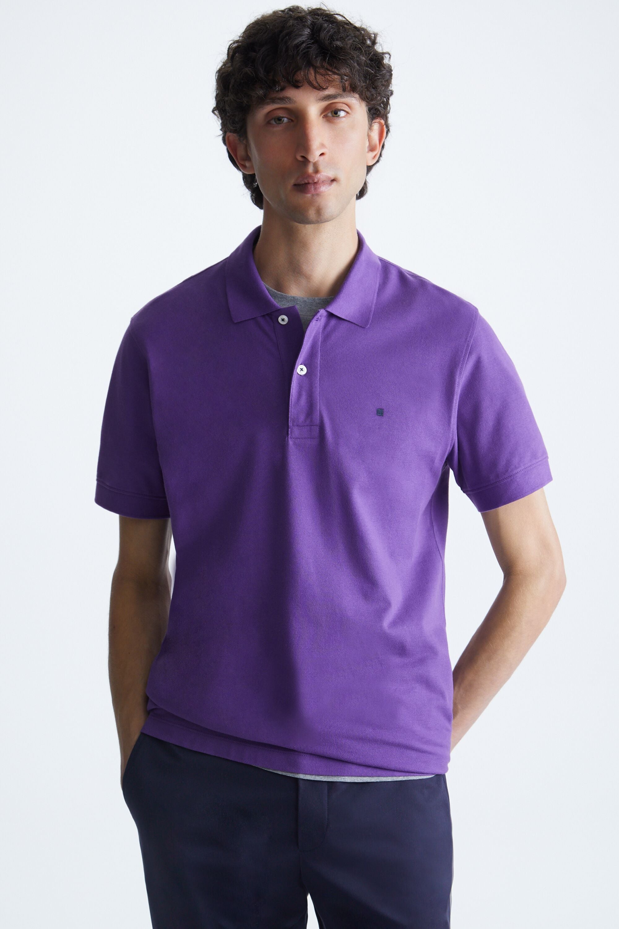 Piqu polo shirt mallow Purificacion Garcia Austria