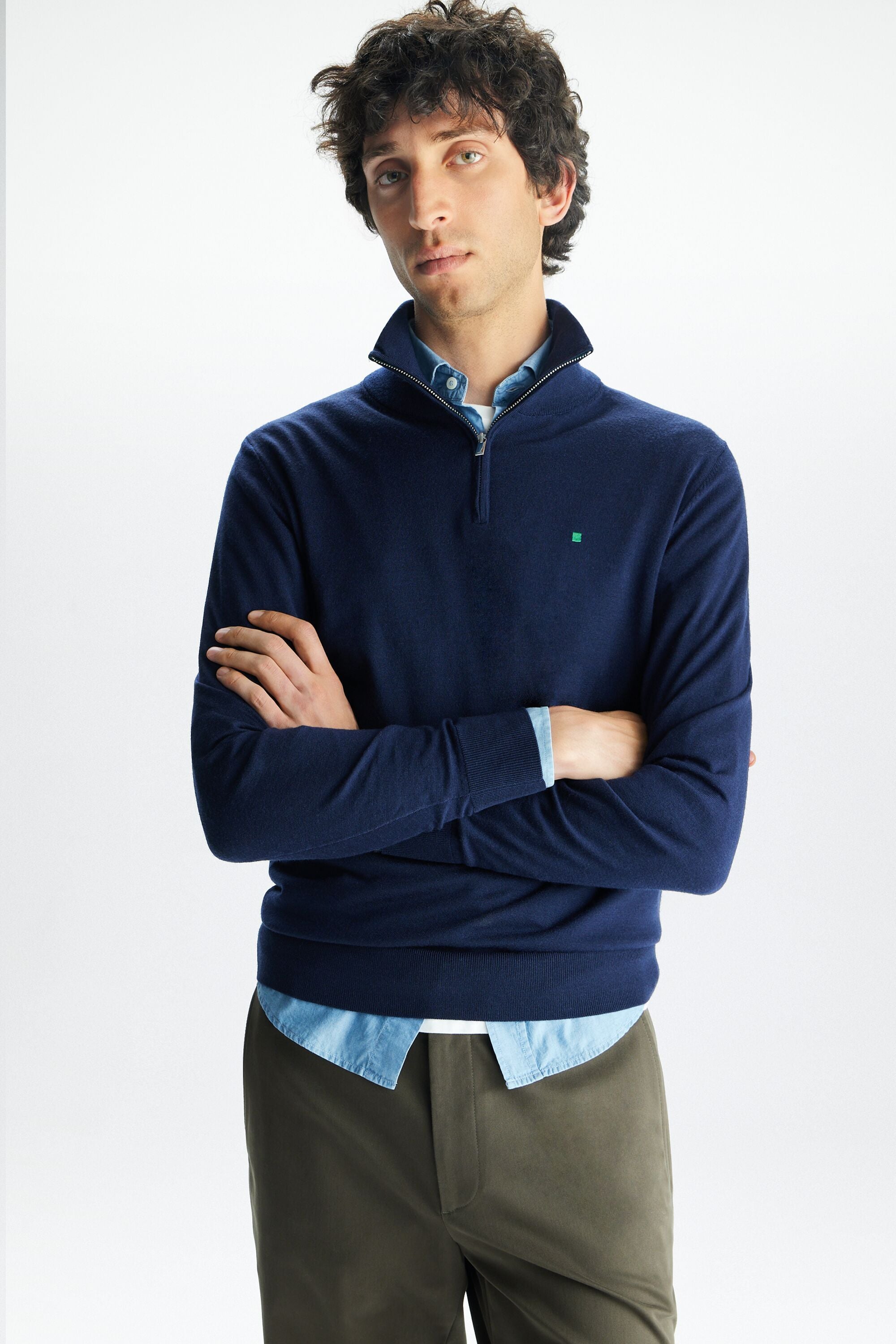 Merino quarter cheap zip