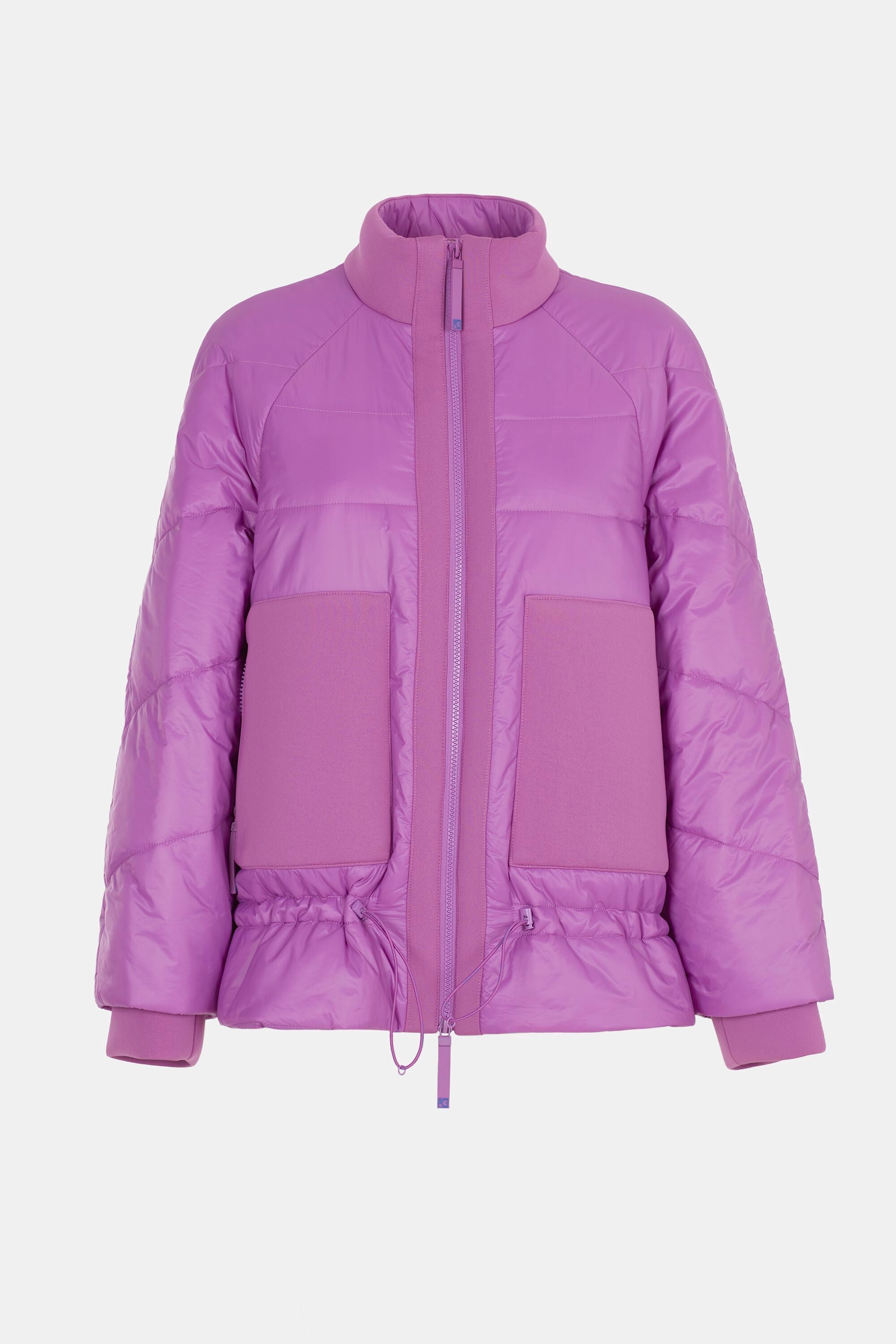 neoprene - Purificacion Garcia pink Belgium and Cocoon nylon jacket