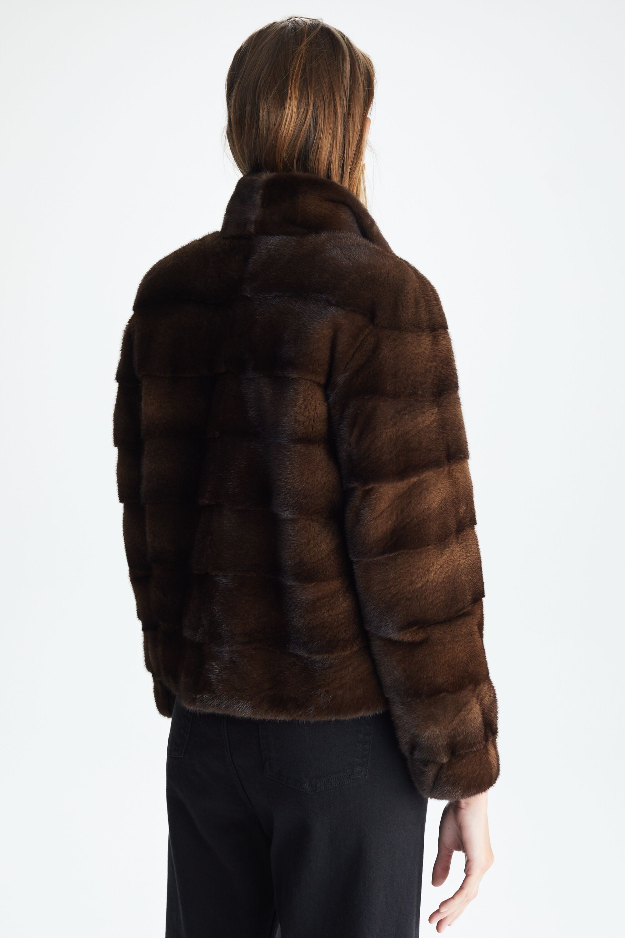 Short hot sale mink coat