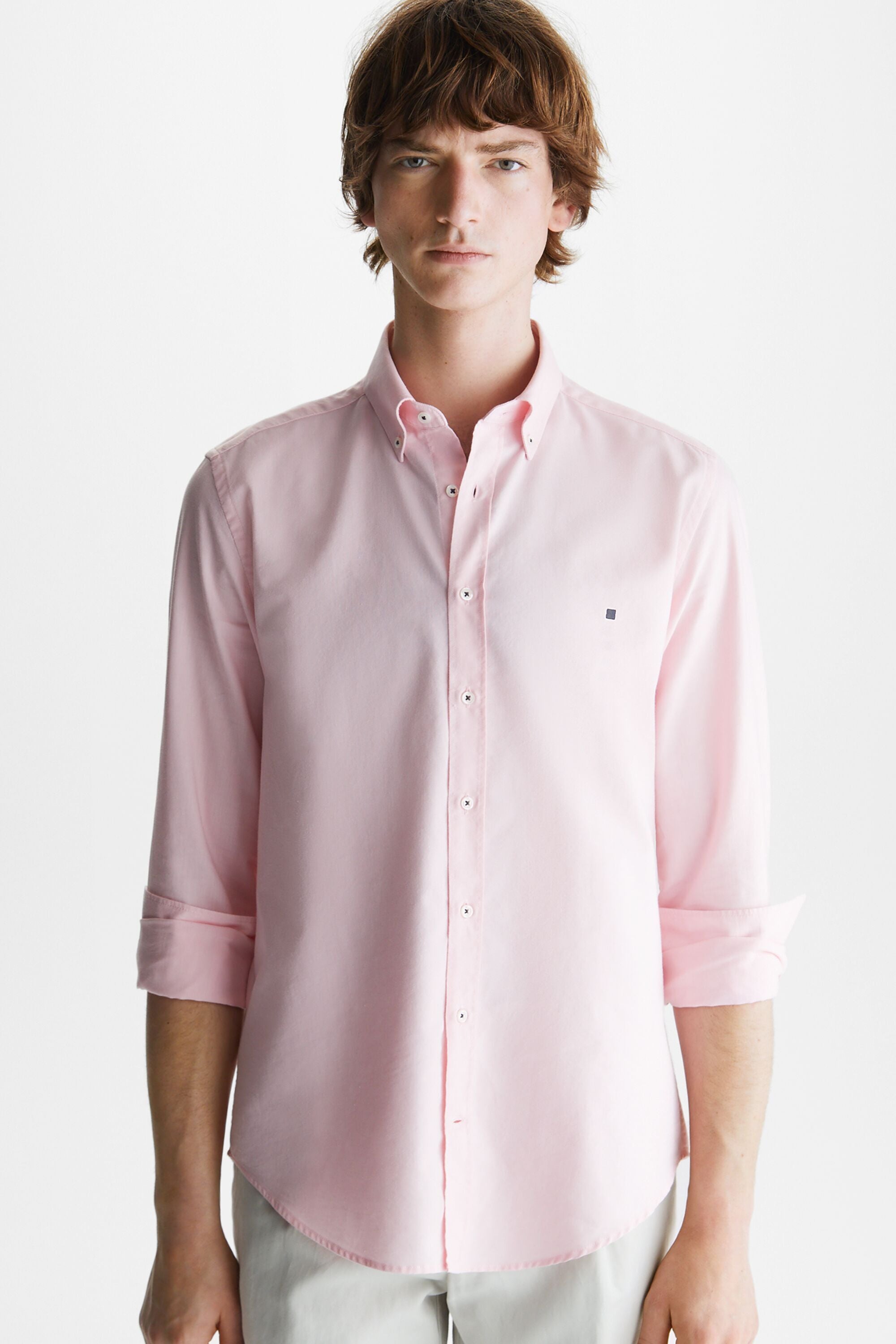 CAMISA OXFORD rosa Purificacion Garcia Chile