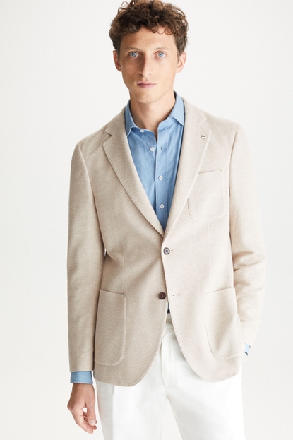 STRUCTURED KNIT RELAXED FIT BLAZER