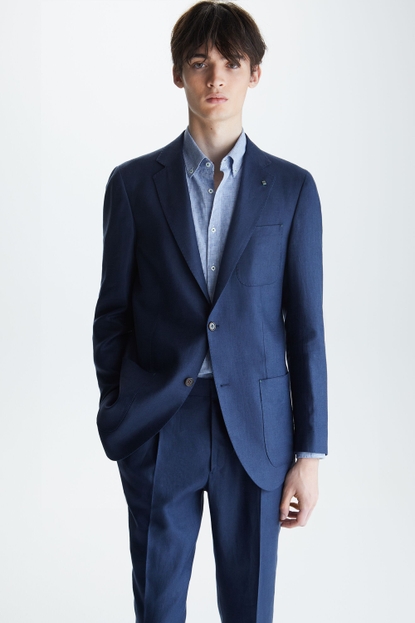 LINEN RELAXED FIT SUIT JACKET