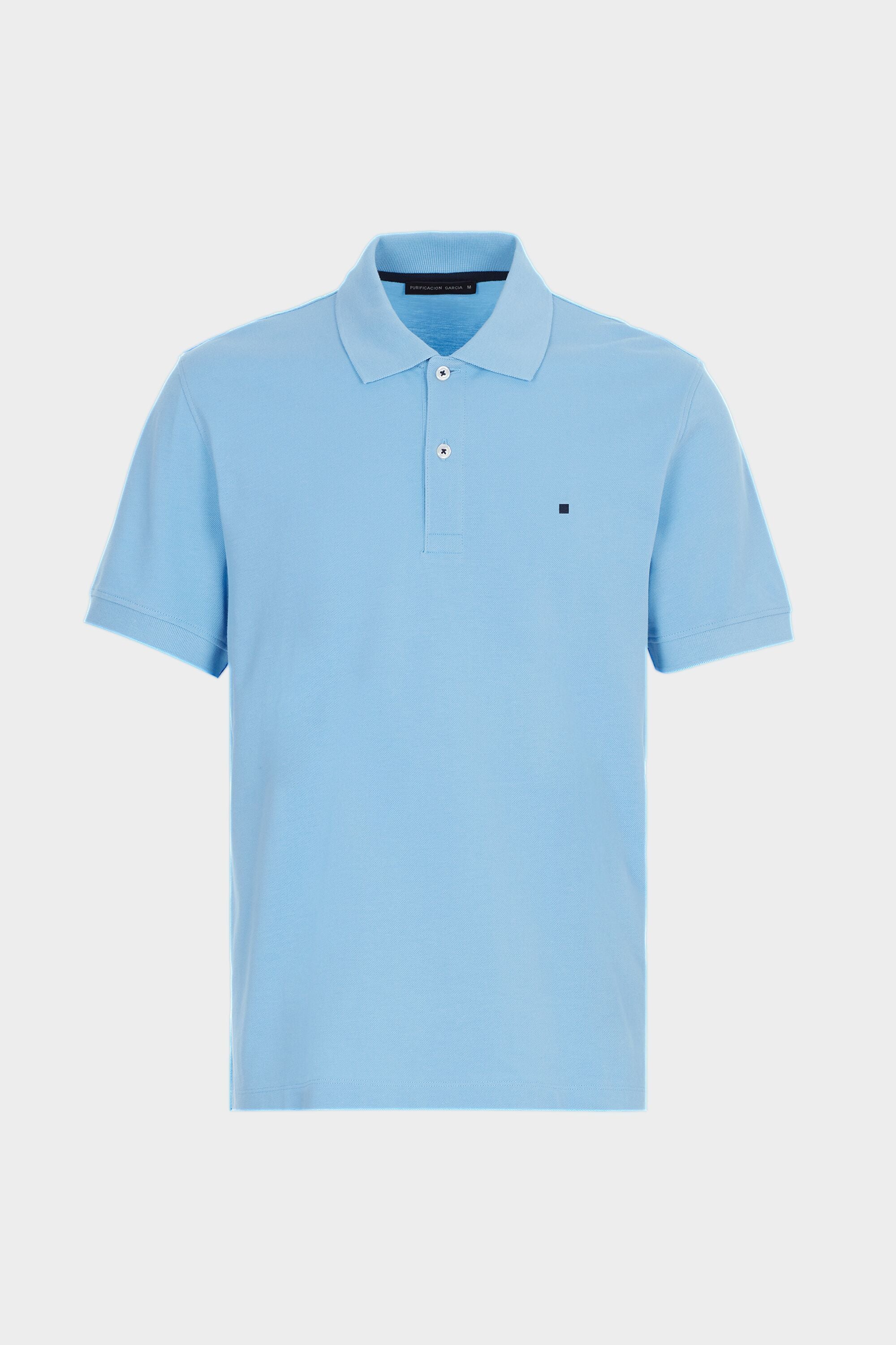 PIQUE POLO SHIRT sky blue Purificacion Garcia Belgium