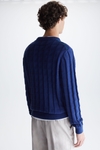 Origami structured cotton sweater