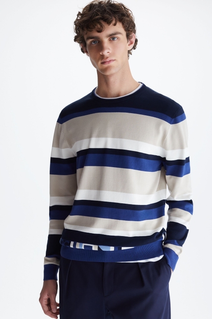 PG Tape striped cotton sweater