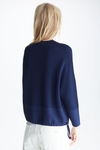 DOUBLE-FACED STRETCH-KNIT SWEATER