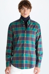 Checked twill shirt