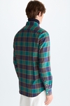 Checked twill shirt