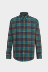 Checked twill shirt