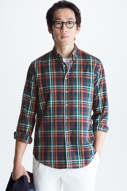 CHECKED TWILL SHIRT