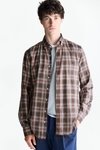 Checked twill shirt