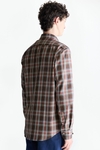 Checked twill shirt