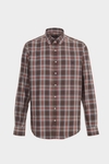 Checked twill shirt