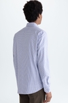 Chequered twill shirt