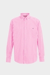 Gingham check poplin shirt