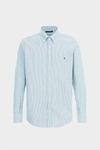 Camisa Oxford rayas grosgrain