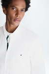 Grosgrain-trimmed poplin shirt