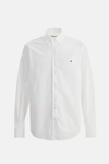 Grosgrain-trimmed poplin shirt