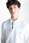 Grosgrain-trimmed Oxford shirt