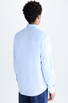 GROSGRAIN-TRIMMED OXFORD SHIRT