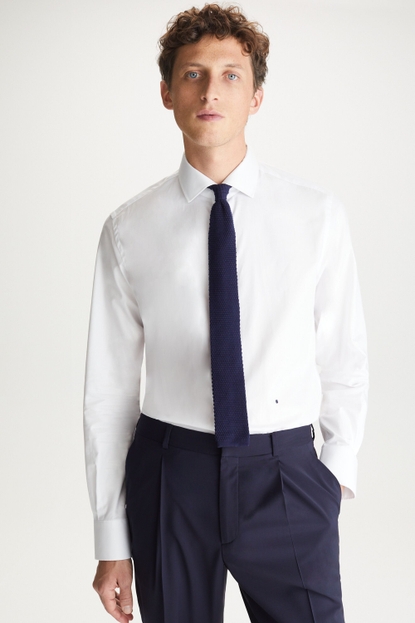 SPREAD COLLAR TWILL SHIRT