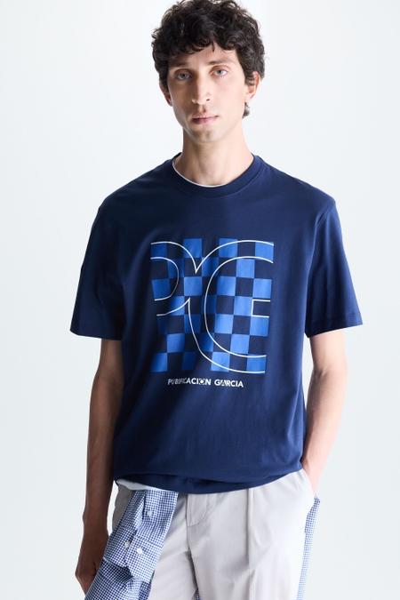CAMISETA ESTAMPADO DAMERO