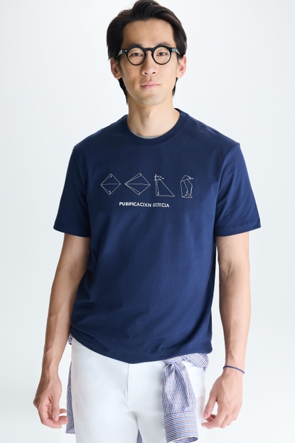 Origami print t-shirt