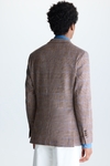 Prince of Wales check cotton relaxed fit blazer