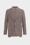 Prince of Wales check cotton relaxed fit blazer