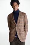 Harris check wool relaxed fit blazer