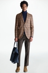 Harris check wool relaxed fit blazer