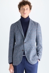 Harris check cotton wool relaxed fit blazer