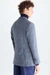 Harris check cotton wool relaxed fit blazer