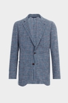 Harris check cotton wool relaxed fit blazer