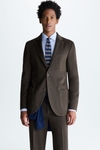 Cotton twill relaxed fit suit jacket