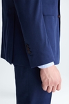 Cotton twill relaxed fit suit jacket