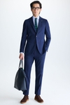 Cotton twill relaxed fit suit jacket