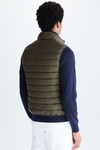 Quilted technical nylon gilet