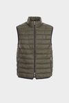 Quilted technical nylon gilet